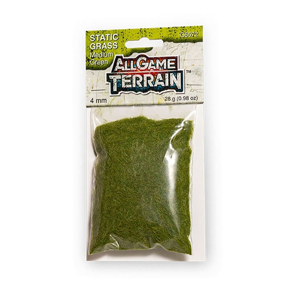 All Game Terrain 6572 4 mm Medium Green Static Grass Wargaming Miniature Base Terrain & Diorama