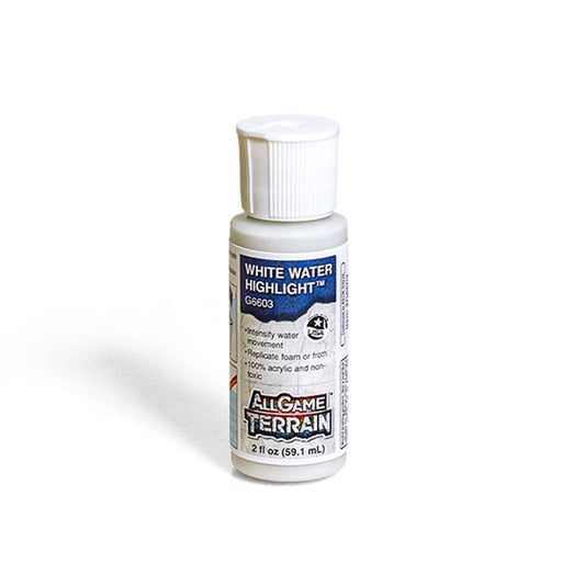 All Game Terrain 6603 White Water Highlight Wargaming Miniature Base Terrain & Diorama