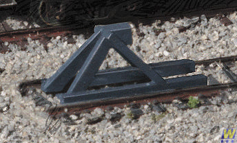 Walthers Cornerstone Dark Grey Track Bumpers 5pc (Pre-Built) N Gauge WH933-2605