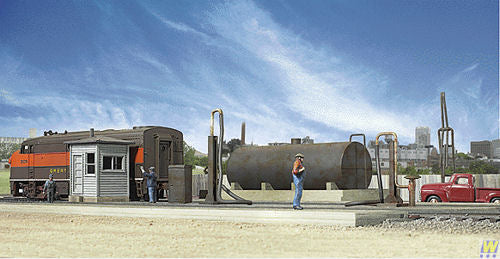 Walthers Cornerstone Diesel Fuelling Facility Building Kit HO Gauge WH933-2908