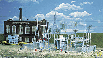 Walthers Cornerstone Northern Light and Power Substation Building Kit HO Gauge WH933-3025