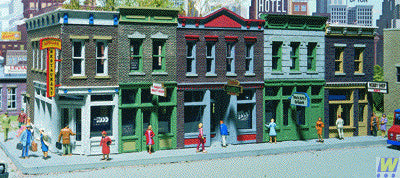 Walthers Cornerstone Merchants Row I Building Kit HO Gauge WH933-3028