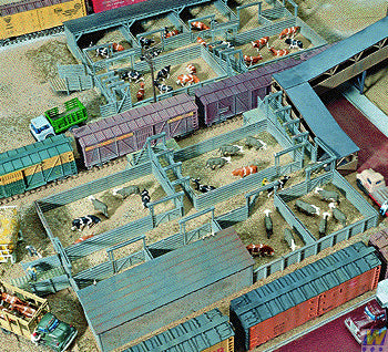 Walthers Cornerstone Stock Yards Two Pens Building Kit HO Gauge WH933-3047