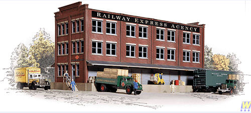 Walthers Cornerstone Railway Express Agency Transfer Building Kit HO Gauge WH933-3095