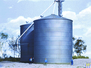 Walthers Cornerstone Big Grain Storage Bin Building Kit HO Gauge WH933-3123