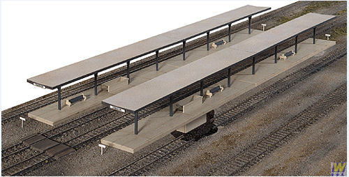 Walthers Cornerstone Butterfly Style Station Platform Shelter Building Kit HO Gauge WH933-3175