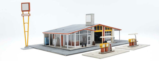 Walthers Cornerstone Vintage Gas Station Kit WH933-3541 HO Gauge