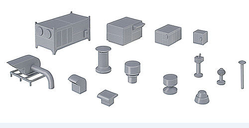 Walthers Cornerstone Roof Detailing Building Kit HO Gauge WH933-3733
