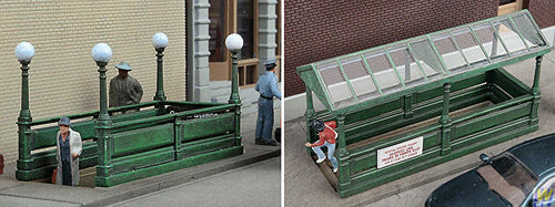 Walthers Cornerstone Subway Entrance Building Kit HO Gauge WH933-3762