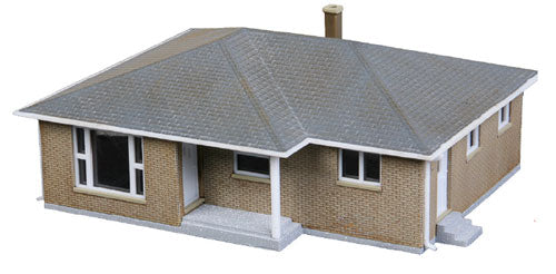 Walthers Cornerstone Brick Ranch House Building Kit N Gauge WH933-3838