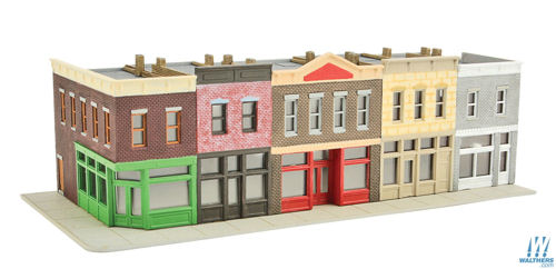 Walthers Cornerstone Merchants Row I Building Kit N Gauge WH933-3850