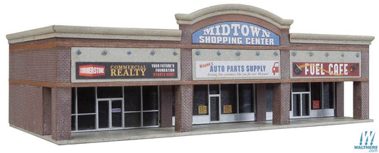 Walthers Cornerstone Modern Shopping Centre Building Kit N Gauge WH933-3891