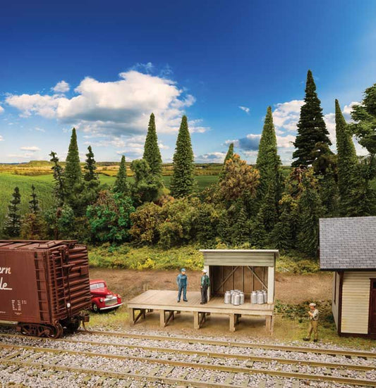 Walthers Cornerstone Milk Platform Kit WH933-4062 HO Gauge