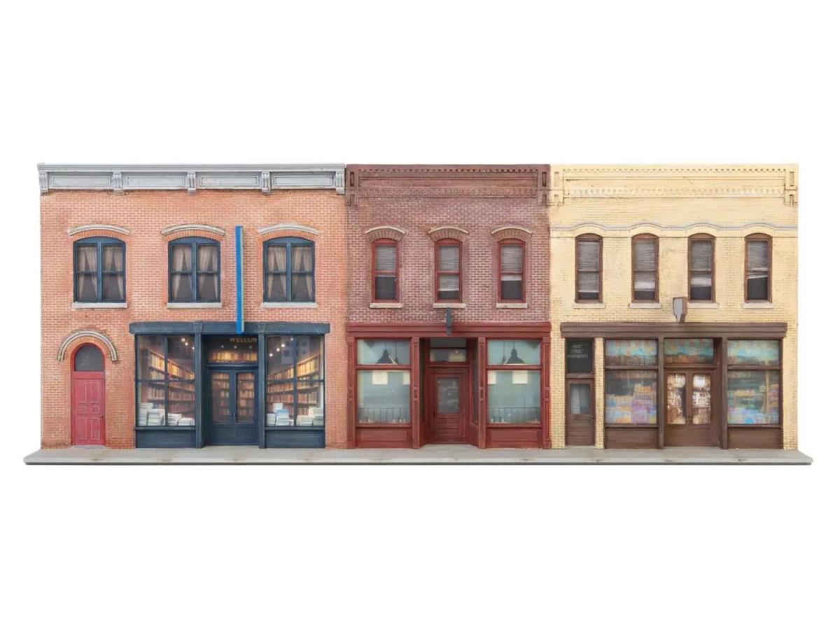 Walthers Cornerstone Merchants Row Background Buildings Kit WH933-4072 HO Gauge