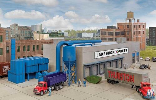 Walthers Cornerstone Modern Printing Plant Building Kit HO Gauge WH933-4079