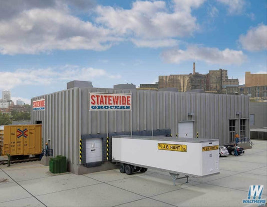 Walthers Cornerstone Modern Grocery Warehouse Building Kit HO Gauge WH933-4105