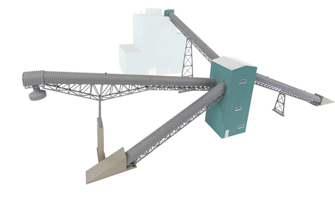 Walthers Cornerstone Coal Conveyor with Transfer House Kit WH933-4171 HO Gauge