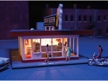 Walthers Cornerstone Spaces Vintage Dairy Queen Interior Kit WH933-4701 HO Gauge