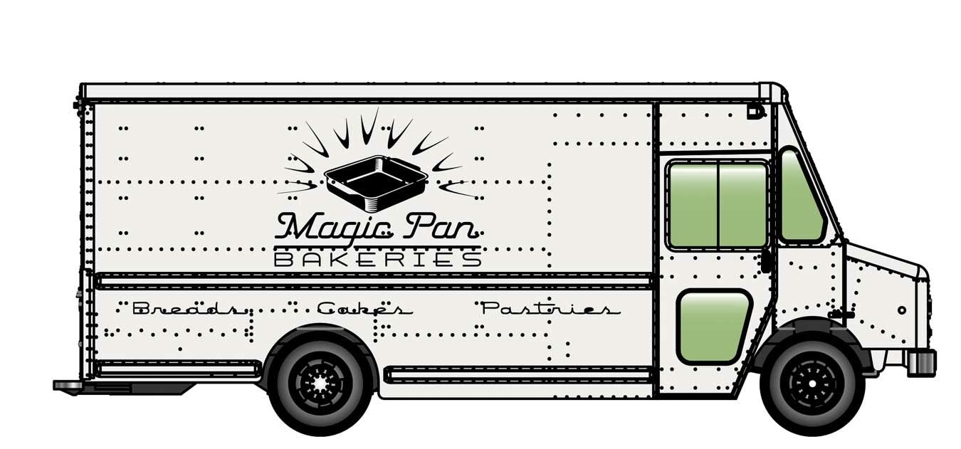 Walthers Cornerstone Morgan Olson Route Star Van Magic Pan HO Gauge 949-12101