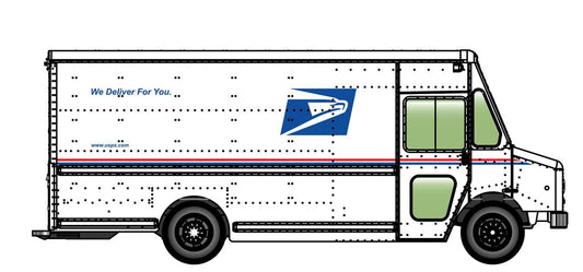 Walthers Cornerstone Morgan Olson Route Star Van USPS HO Gauge 949-12102