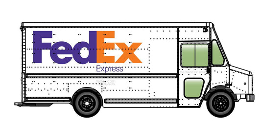 Walthers Cornerstone Morgan Olson Route Star Van FedEx HO Gauge 949-12103