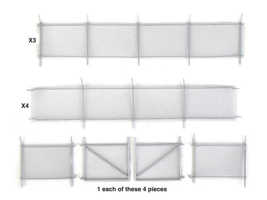 Walthers Scenemaster Chain Line Fence Kit WH949-4204 HO Gauge