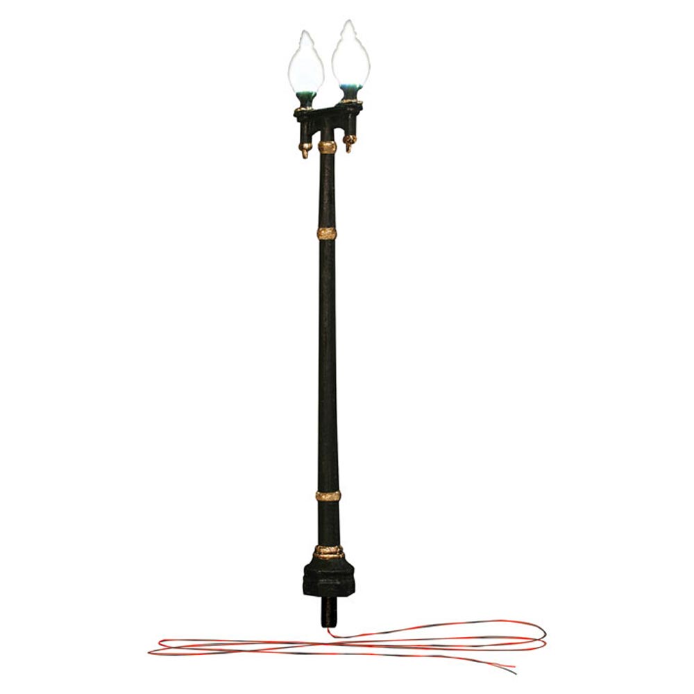 Woodland Scenics Just Plug Lighting JP5632 HO Double Lamp Post Street Light x3