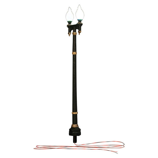 Woodland Scenics Just Plug Lighting JP5632 HO Double Lamp Post Street Light x3