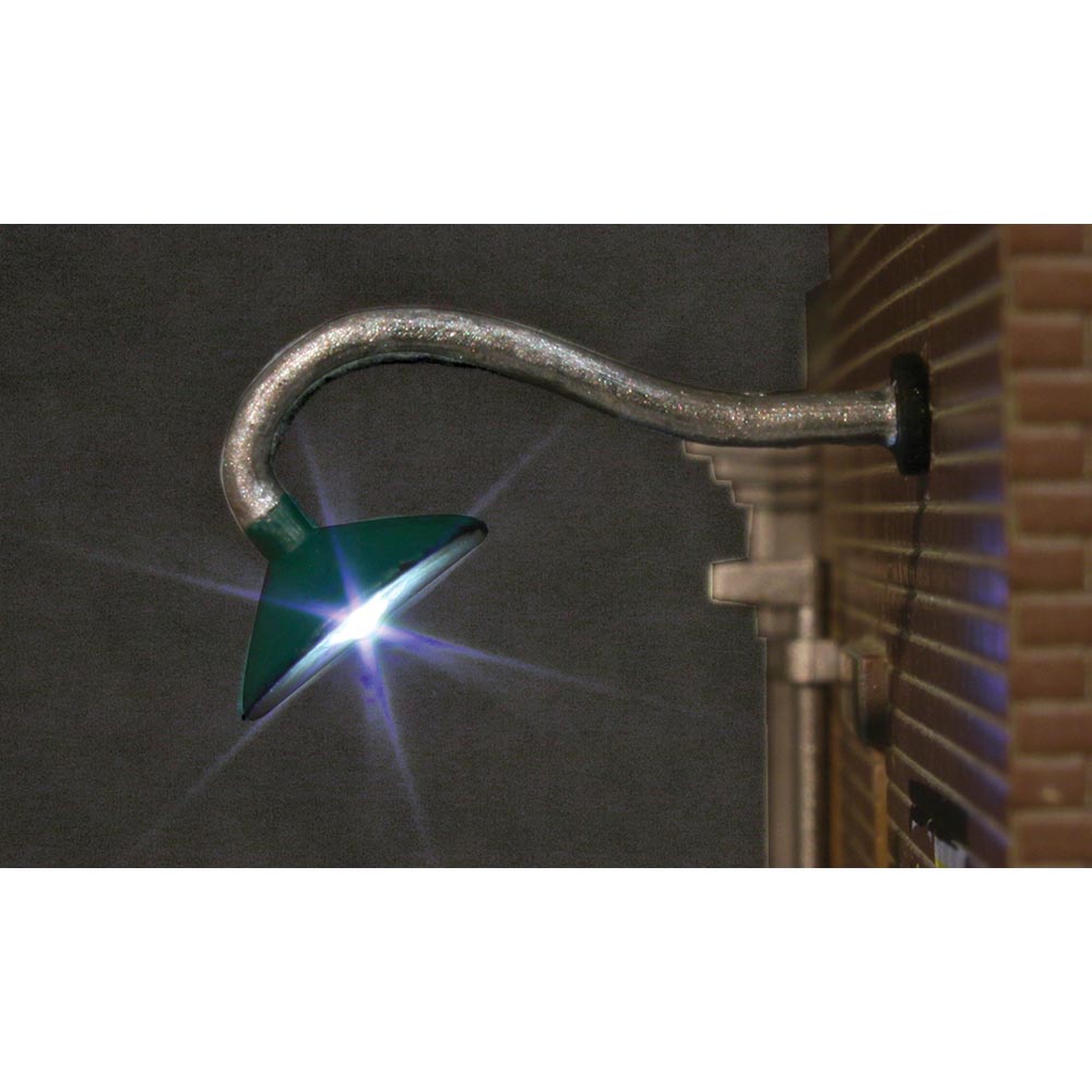 Woodland Scenics Just Plug Lighting JP5654 HO Gooseneck Wall LED Light x2