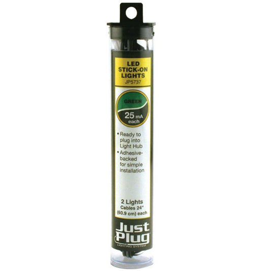 Woodland Scenics Just Plug Lighting JP5737 Green LED Stick-On Lights
