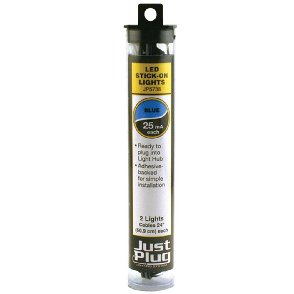 Woodland Scenics Just Plug Lighting JP5738 Blue LED Stick-On Lights