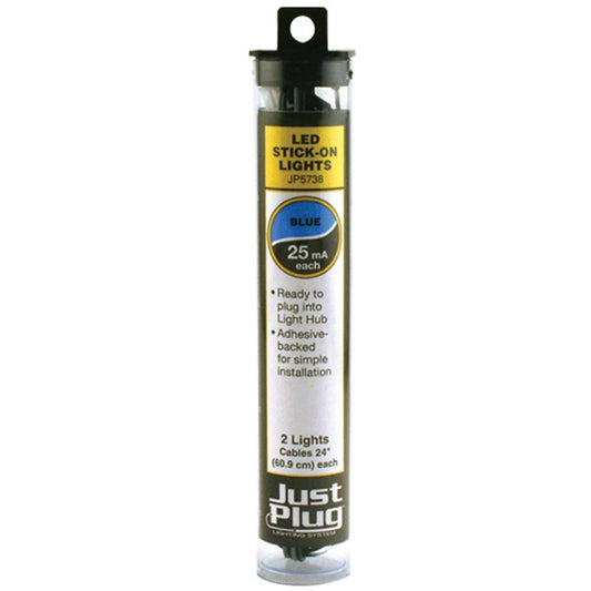 Woodland Scenics Just Plug Lighting JP5738 Blue LED Stick-On Lights