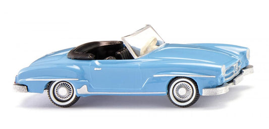 Wiking MB 190 SL Cabriolet Light Blue 1955-63 25002 HO Gauge
