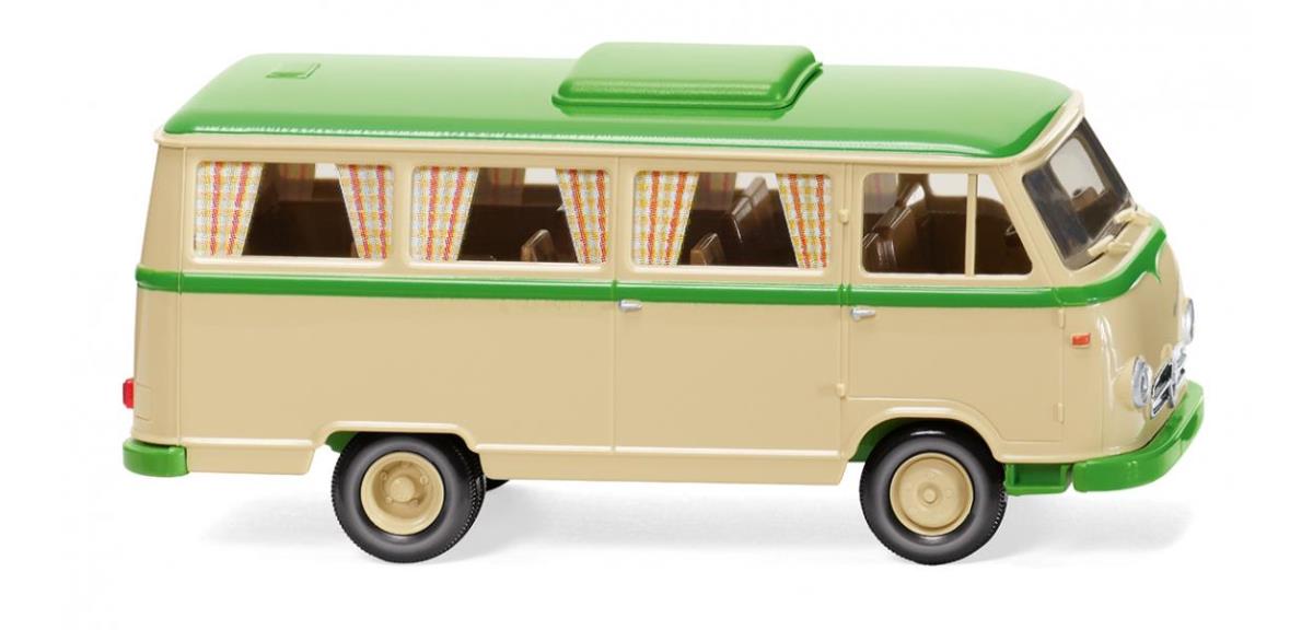 Wiking Borgward B611 Camper Van Ivory/Green 1957-61 HO Gauge Diecast Vehicle WK027044