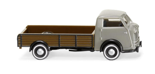 Wiking 033507 Tempo Matador Lowside Flatbed Grey/Brown 1949-52 HO