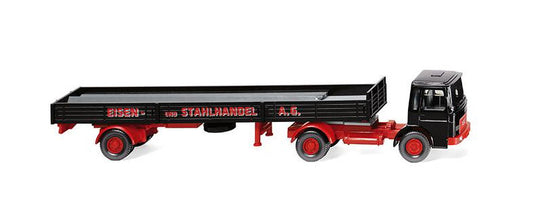 Wiking 048803 MAN Flatbed Tractor/Trailer Eisen und Stahlhandel AG HO