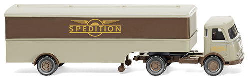 Wiking 051320 MB Pullman Box Semi Trailer Spedition im Flugelrad HO