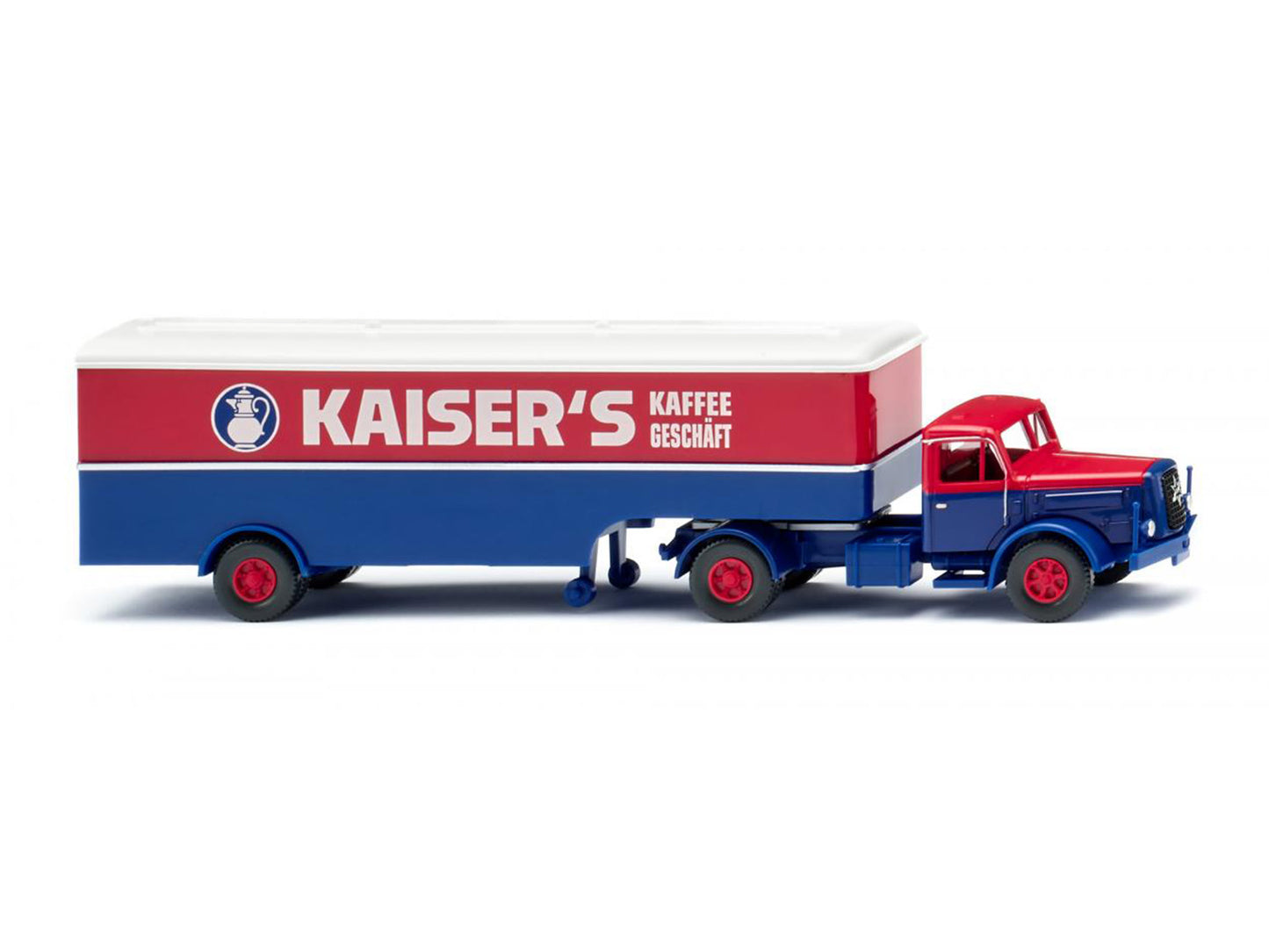 Wiking Henschel Box Semitrailer Kaisers Kaffee 1955-61 WK051328 HO Gauge