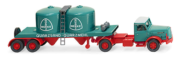 Wiking Henschel Chemicals Semitrailer 'Quarzwerke' 1955-61 WK053405 HO Gauge