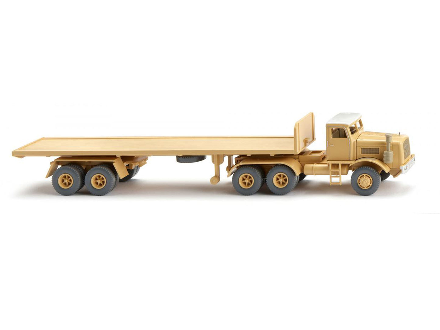 Wiking Kaeble Flatbed Semitrailer Truck Sand Yellow 1962-64 WK055408 HO Gauge