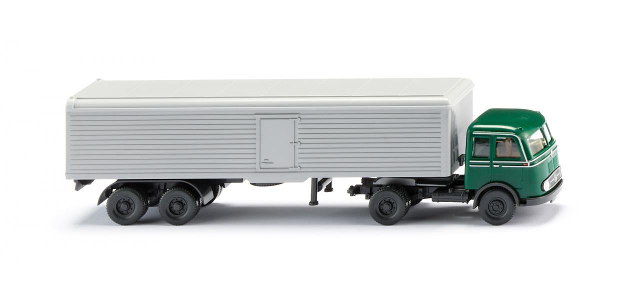 Wiking MB Pullman Semitrailer Box Truck Moss Green 1955-63 WK055601 HO Gauge