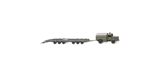 Wiking 059003 MB L3500 Wagon Carrying Low Load Trailer DB HO