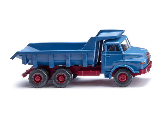 Wiking MAN Tipper Trailer Brilliant Blue 1969-94 WK067002 HO Gauge