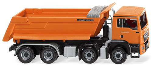 Wiking 067448 MAN TGS Euro6/Meiller Orange Tipper Trailer HO
