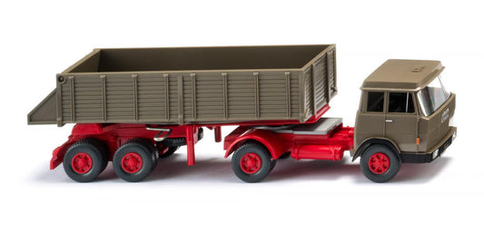 Wiking Hanomag Henschel Rear Tipper Semitruck 1969-71 WK067710 HO Gauge