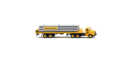 Wiking Volvo N12 Koppartrans Gas Transport Semitrailer 1973-85 HO Gauge WK078701