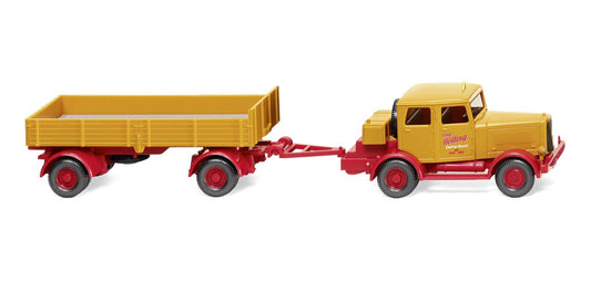 Wiking 085048  Hanomag with Flatbed Trailer Boiling 1946-52 HO