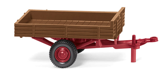 Wiking 087943 Allgaier Single Axle Trailer Fawn HO