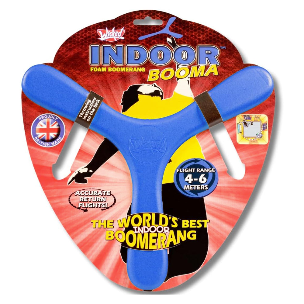 Wicked Indoor Booma Foam Boomerang Toy - Assorted Colours