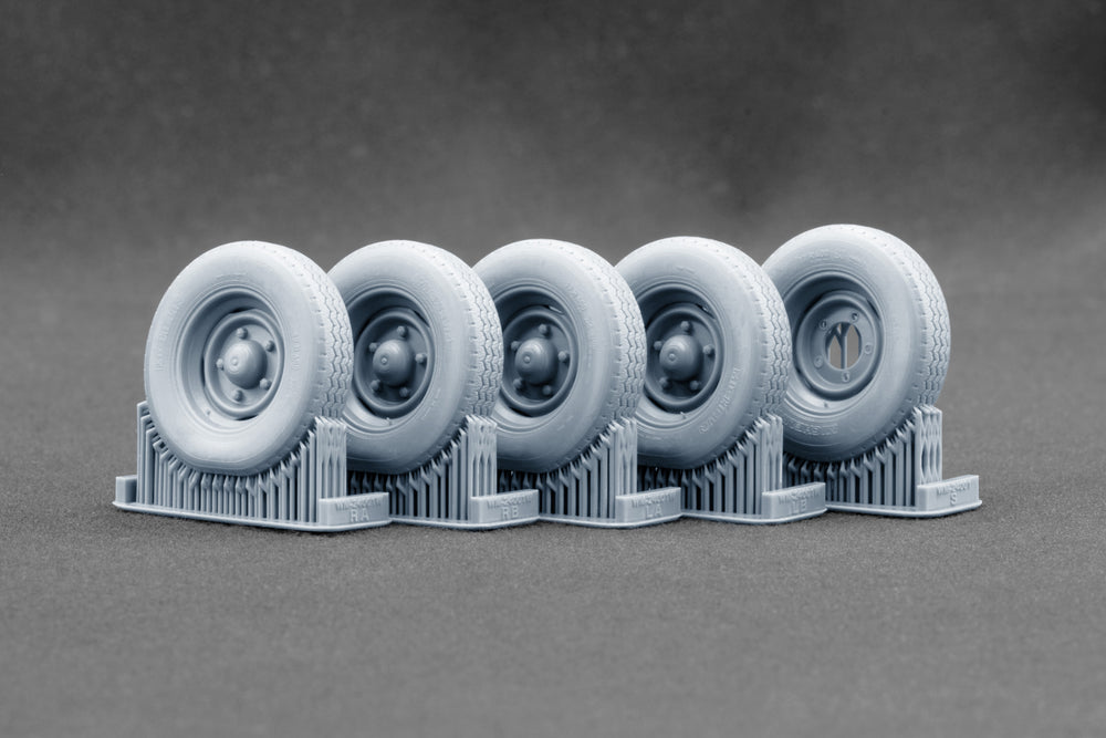 ScaleX Type HY Weighted Wheel Set for Heller 1:24 Model Kits